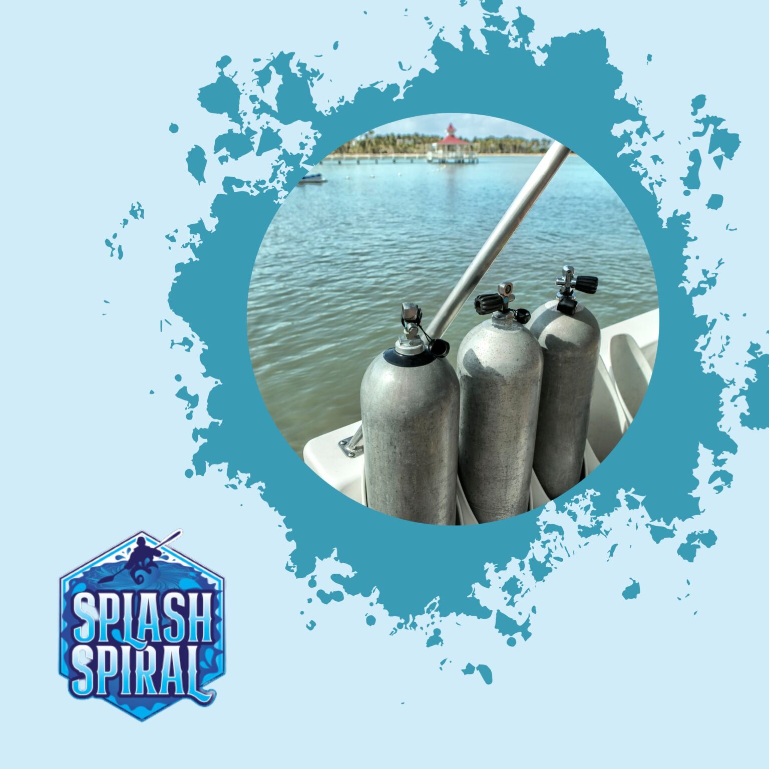 How long does a tank of air last scuba diving Splash Spiral